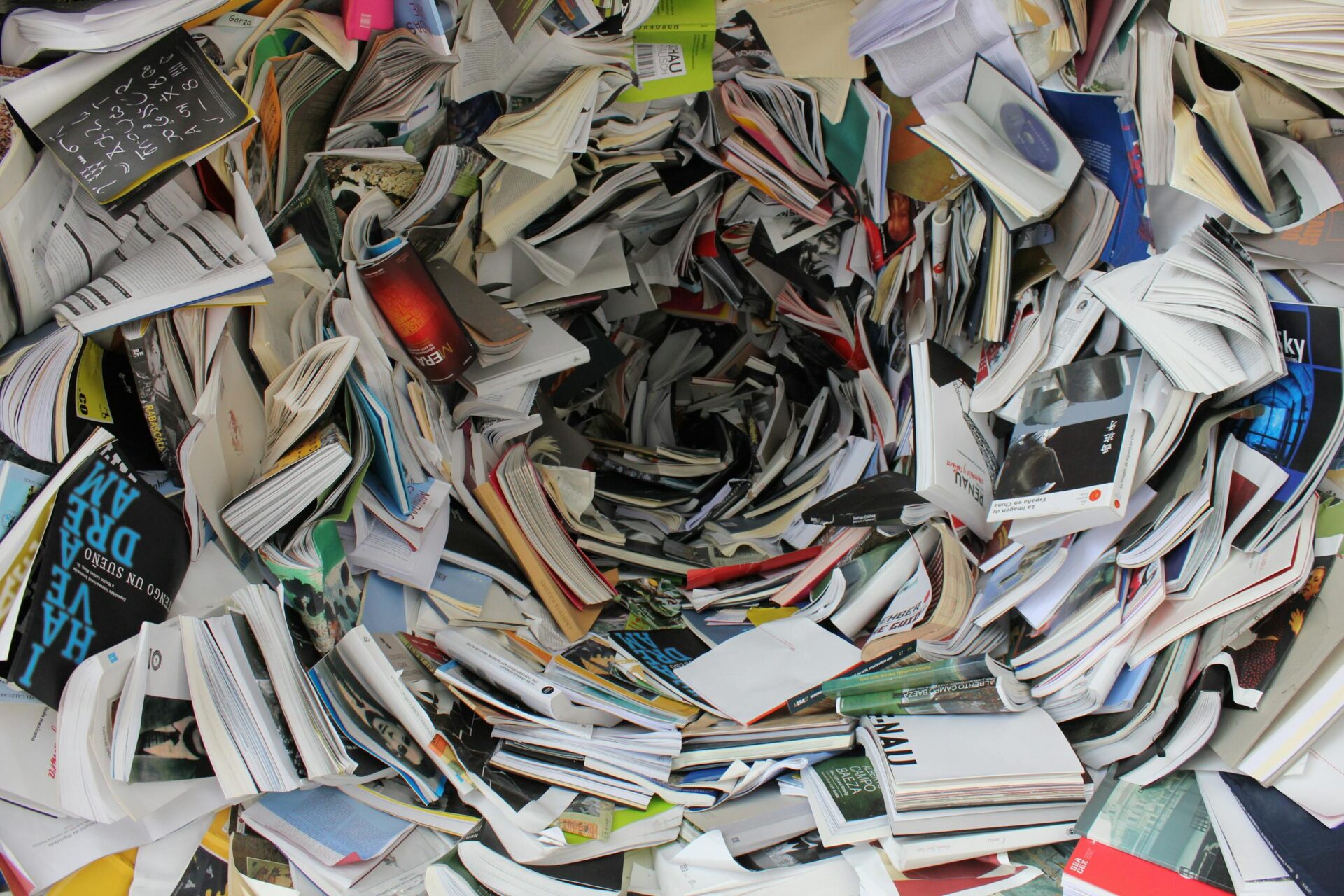 Une tornade de livres